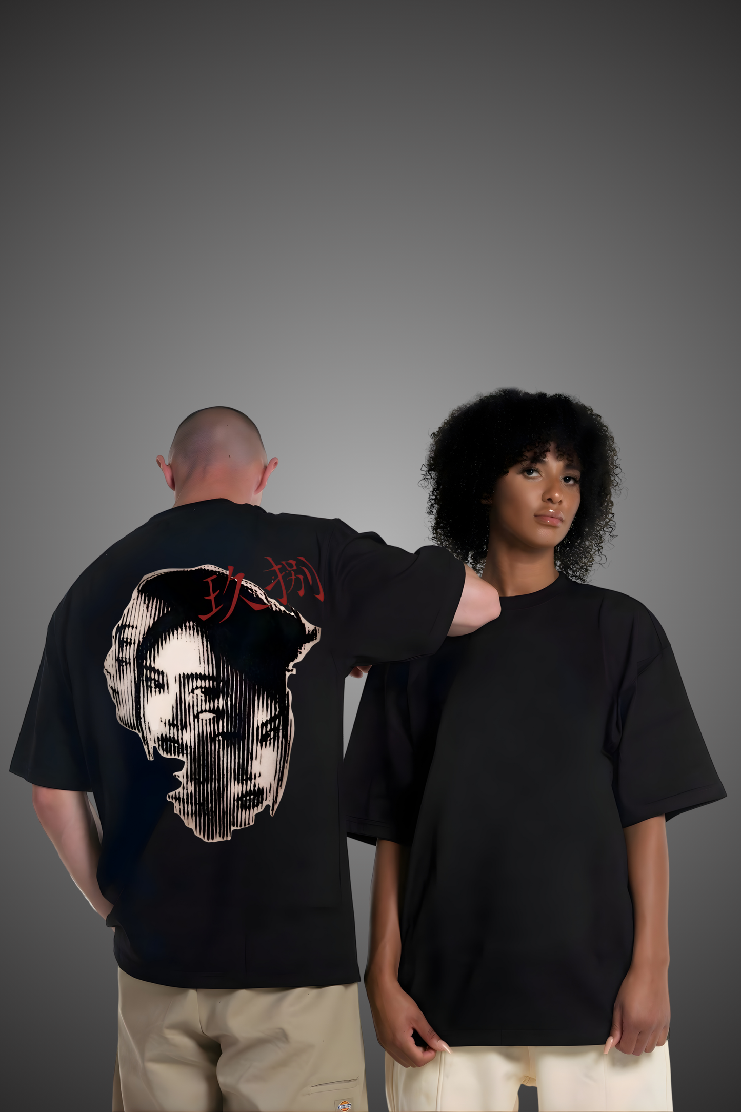 3 FACES OVERSIZED TSHIRT
