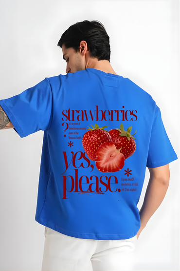 PLEASE STRAWBERRY OVERSIZED TSHIRT