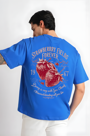 RED STRAWBERRY OVERSIZED TSHIRT