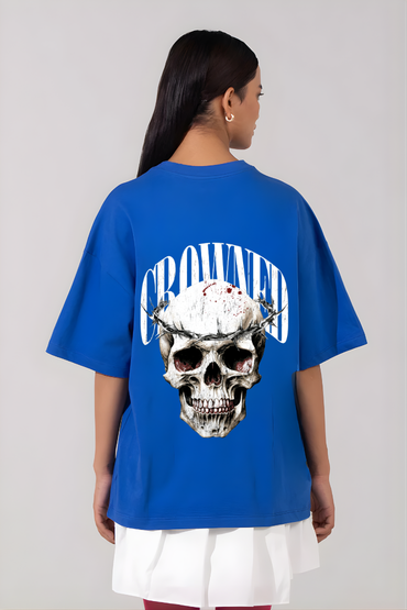 CROWNED SKULL OVERSIZED TSHIRT