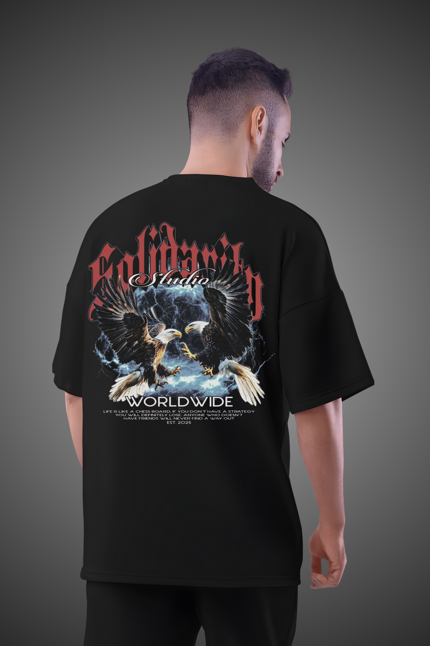 SOLIDARITY EAGLES OVERSIZED TSHIRT