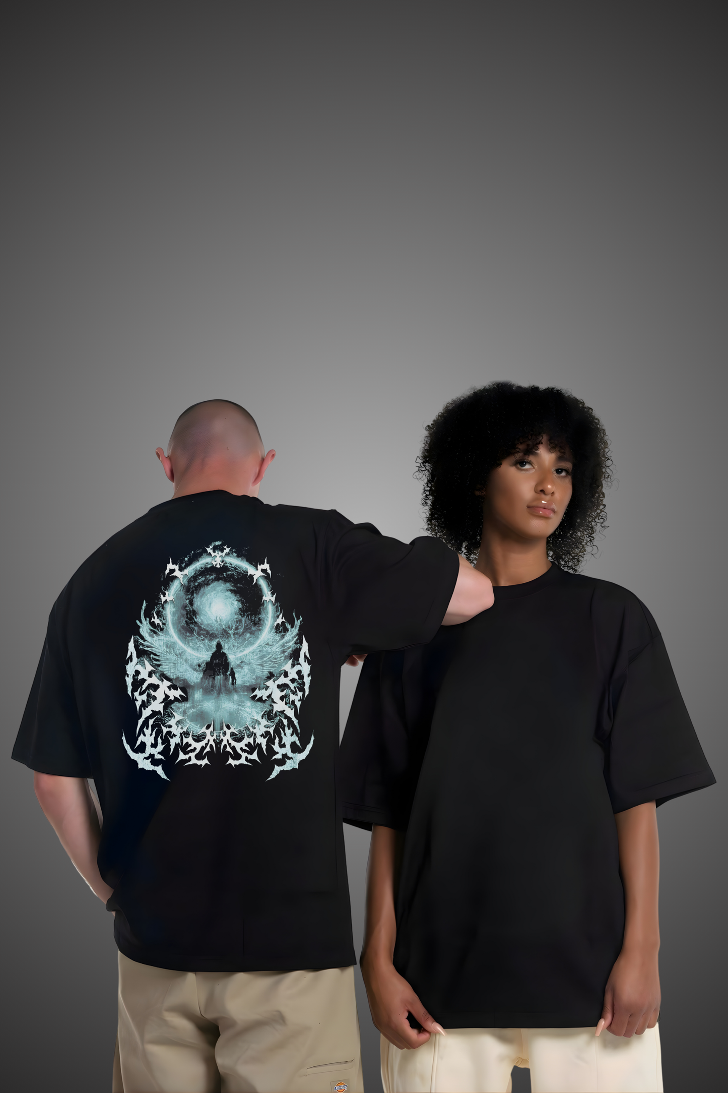 BLUE MEDITATION OVERSIZED TSHIRT