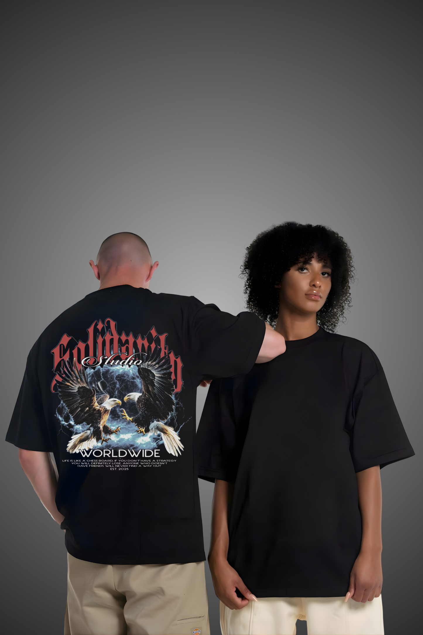 SOLIDARITY EAGLES OVERSIZED TSHIRT