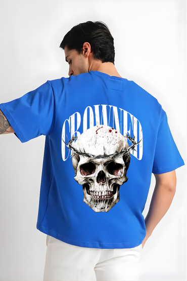CROWNED SKULL OVERSIZED TSHIRT
