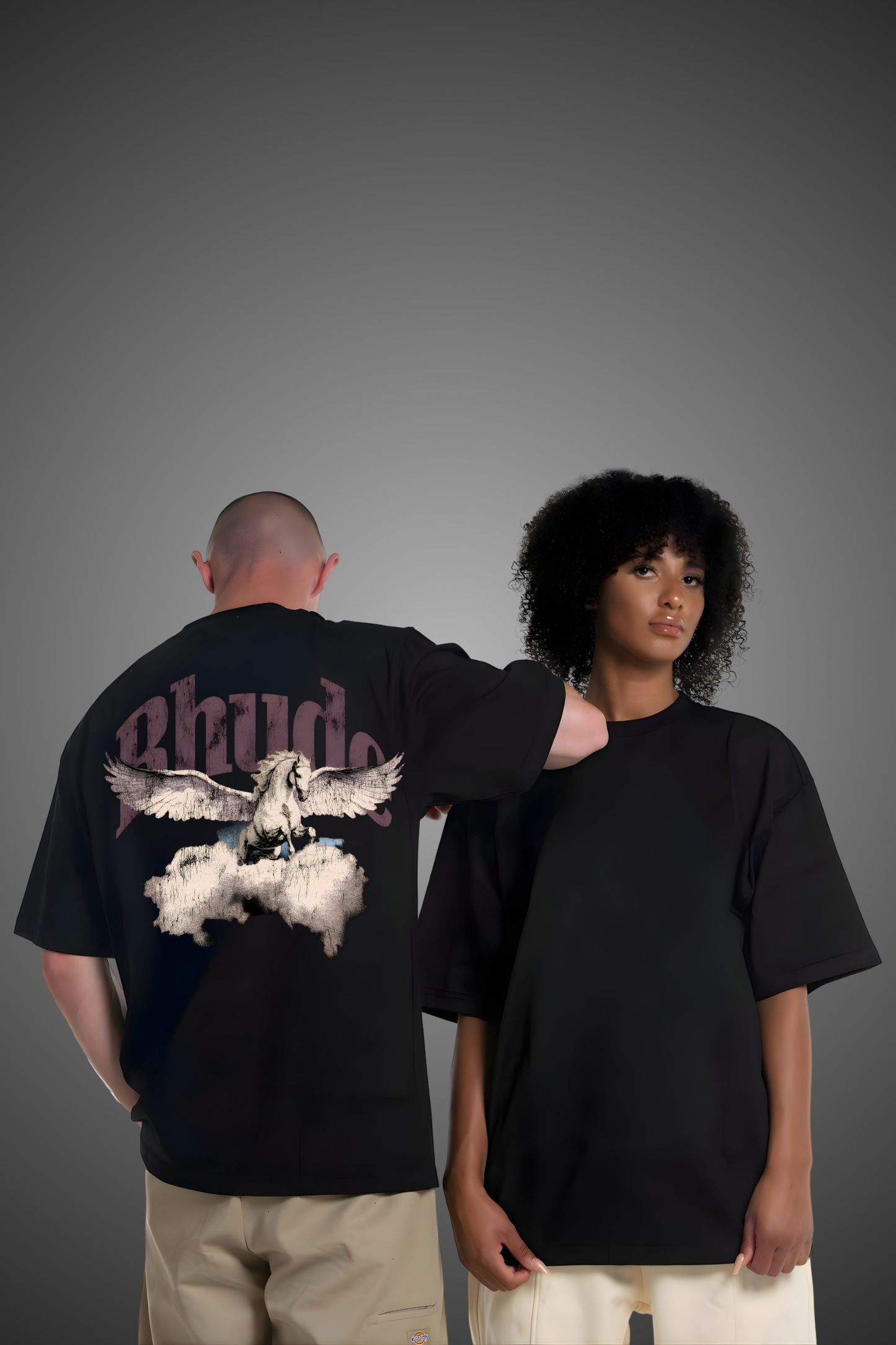 RHUDE HORSE OVERSIZED TSHIRT