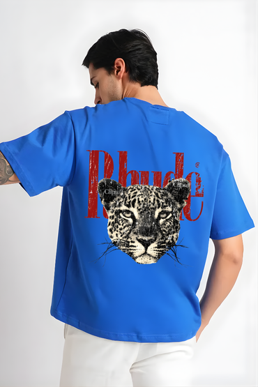 RHUDE LEOPARD OVERSIZED TSHIRT