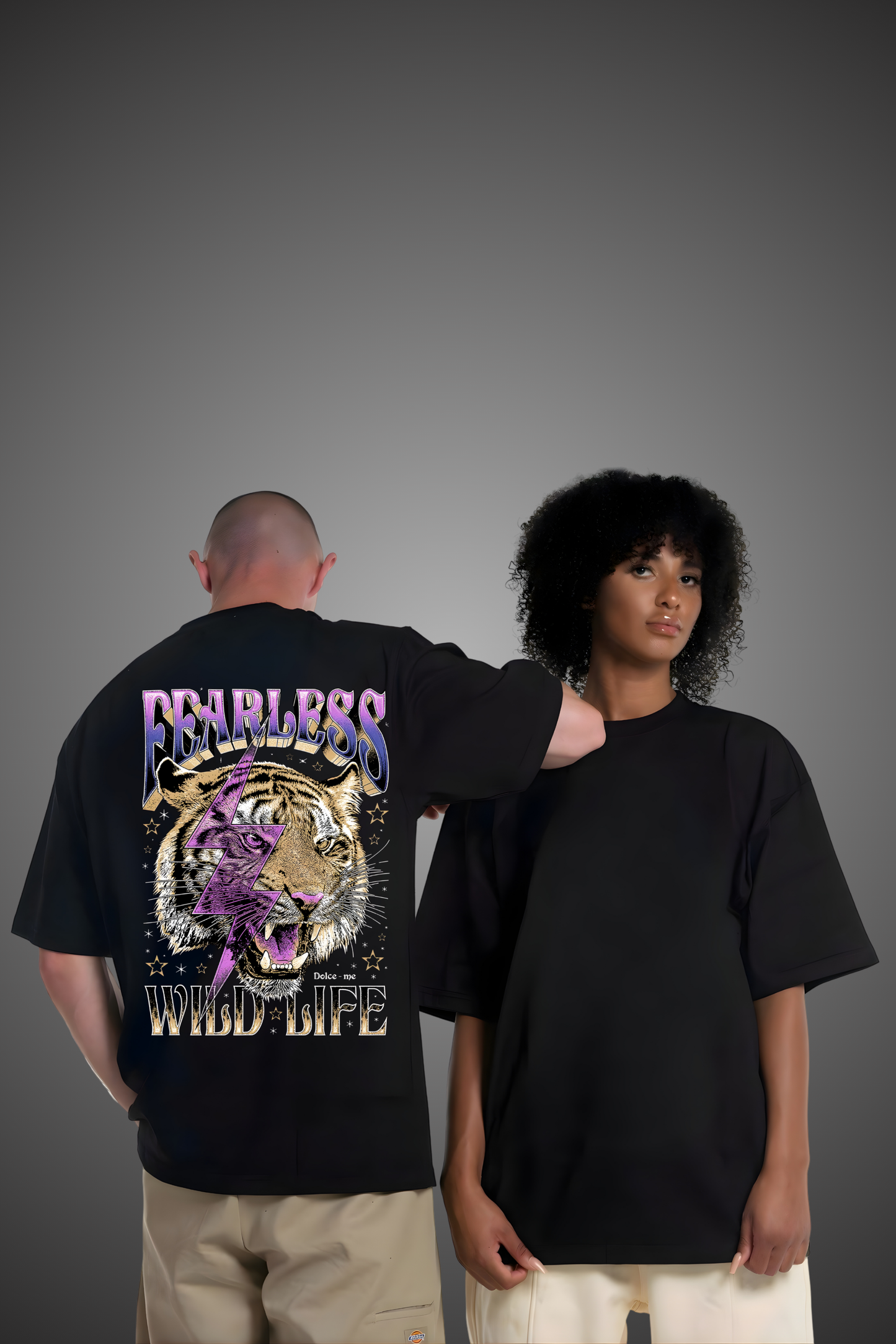 FEARLESS TIGER OVERSIZED TSHIRT