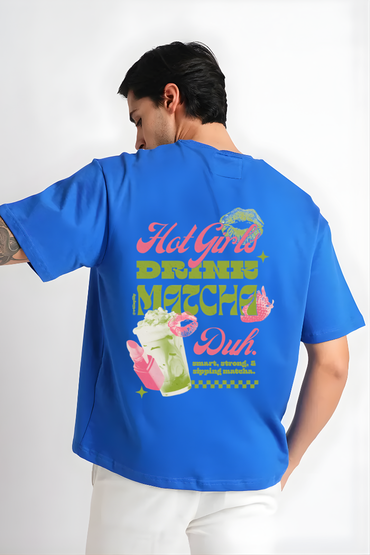 DRINK MATCHA OVERSIZED TSHIRT