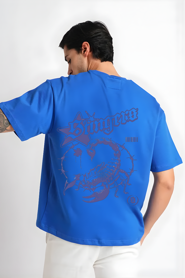 BLUE BRINGERO  OVERSIZED TSHIRT