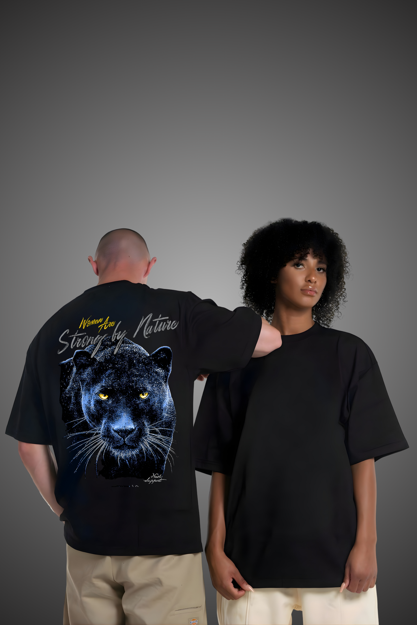 BLUE PANTHER OVERSIZED TSHIRT