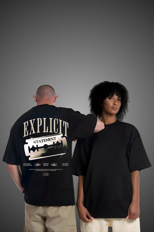 EXPLICIT STATEMENT OVERSIZED TSHIRT