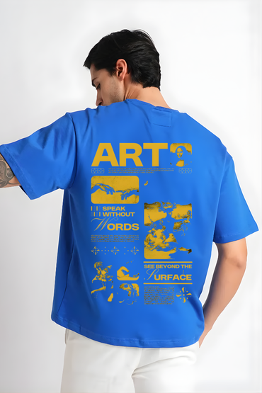 ART YELLOW OVERSIZED TSHIRT
