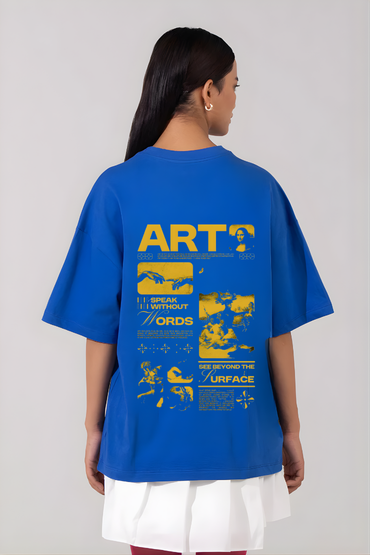 ART YELLOW OVERSIZED TSHIRT