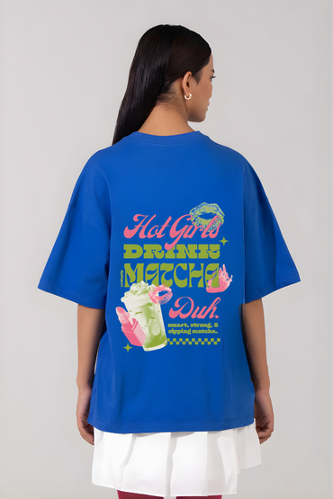 DRINK MATCHA OVERSIZED TSHIRT