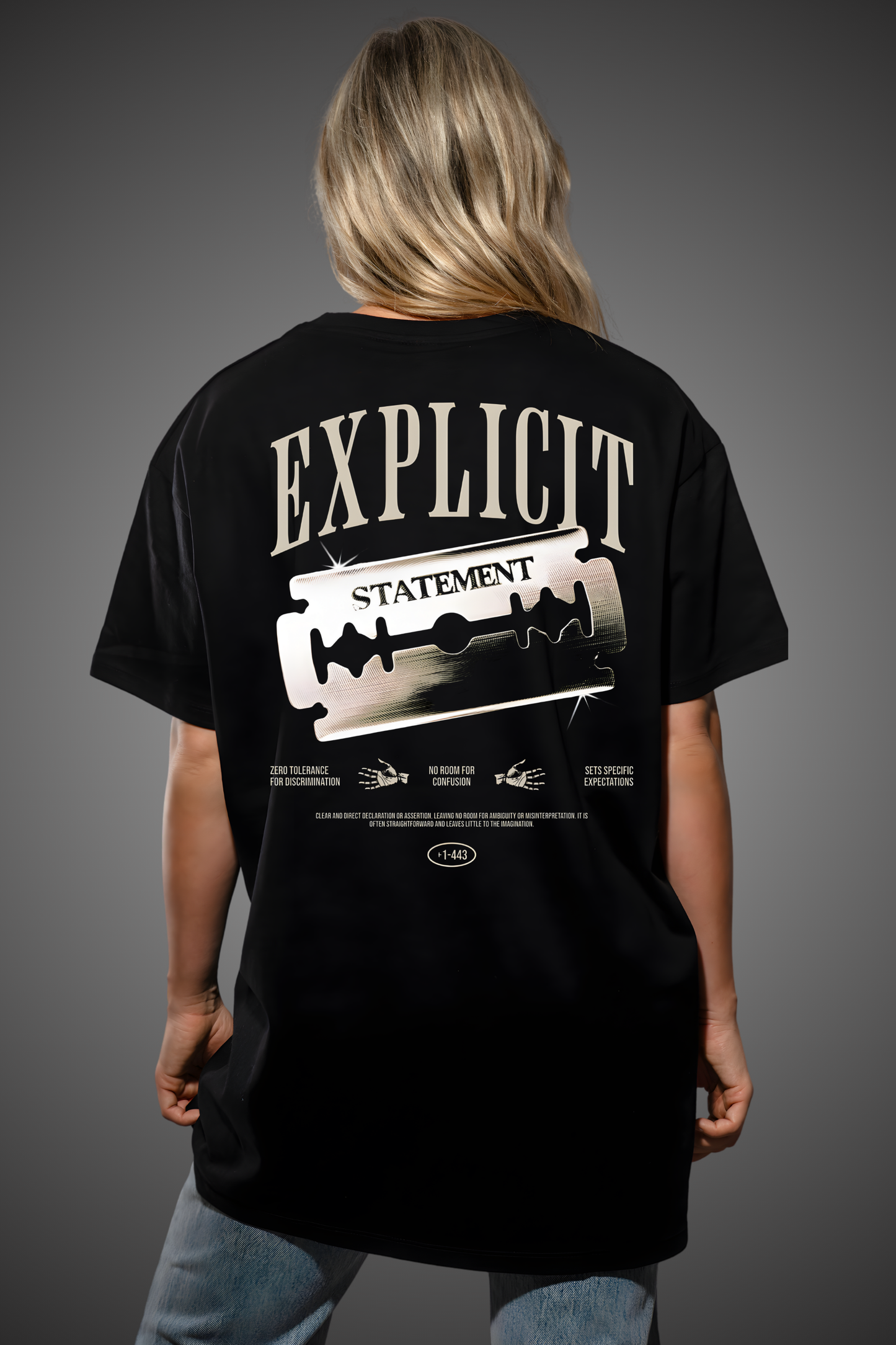 EXPLICIT STATEMENT OVERSIZED TSHIRT