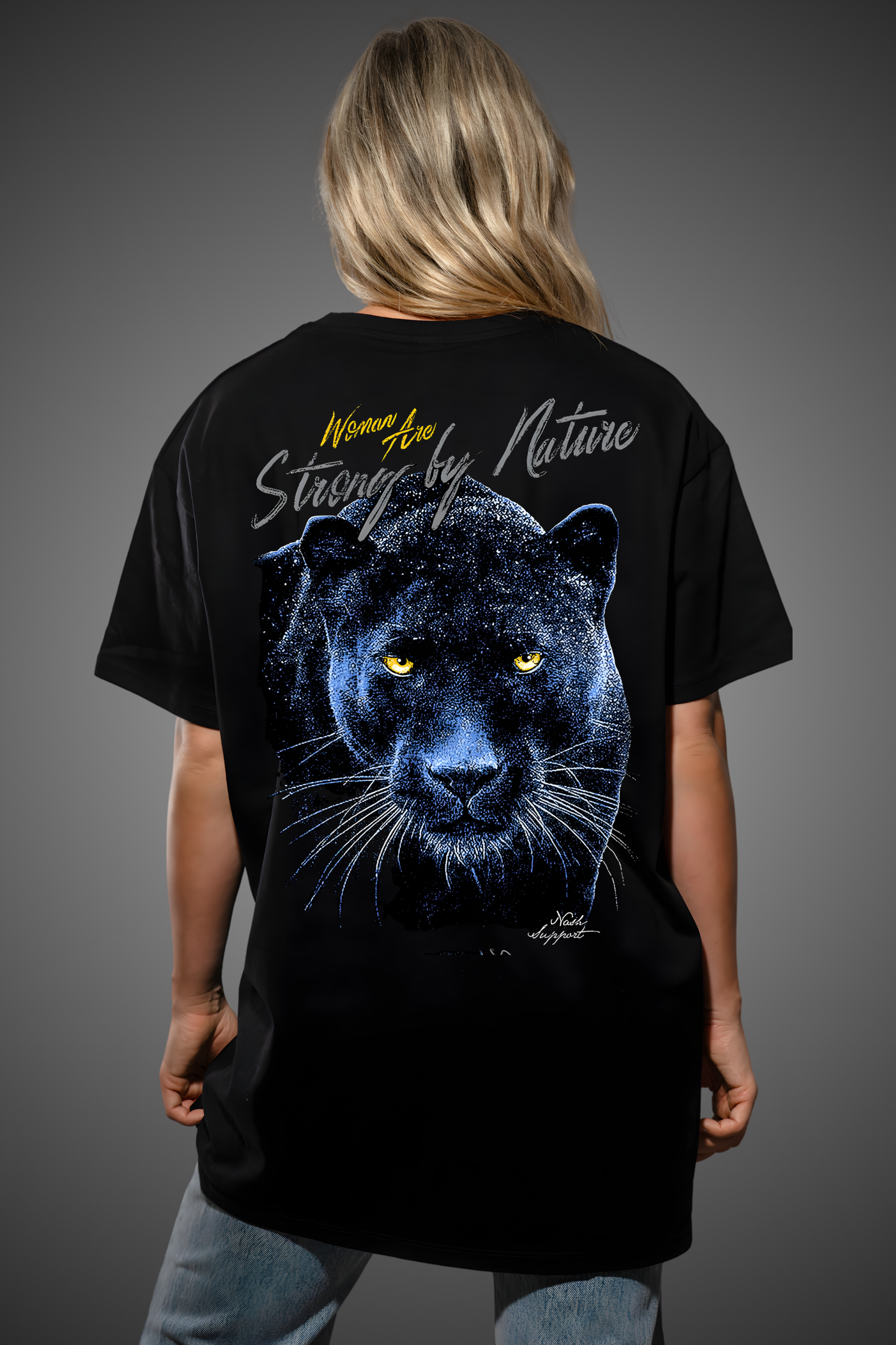 BLUE PANTHER OVERSIZED TSHIRT