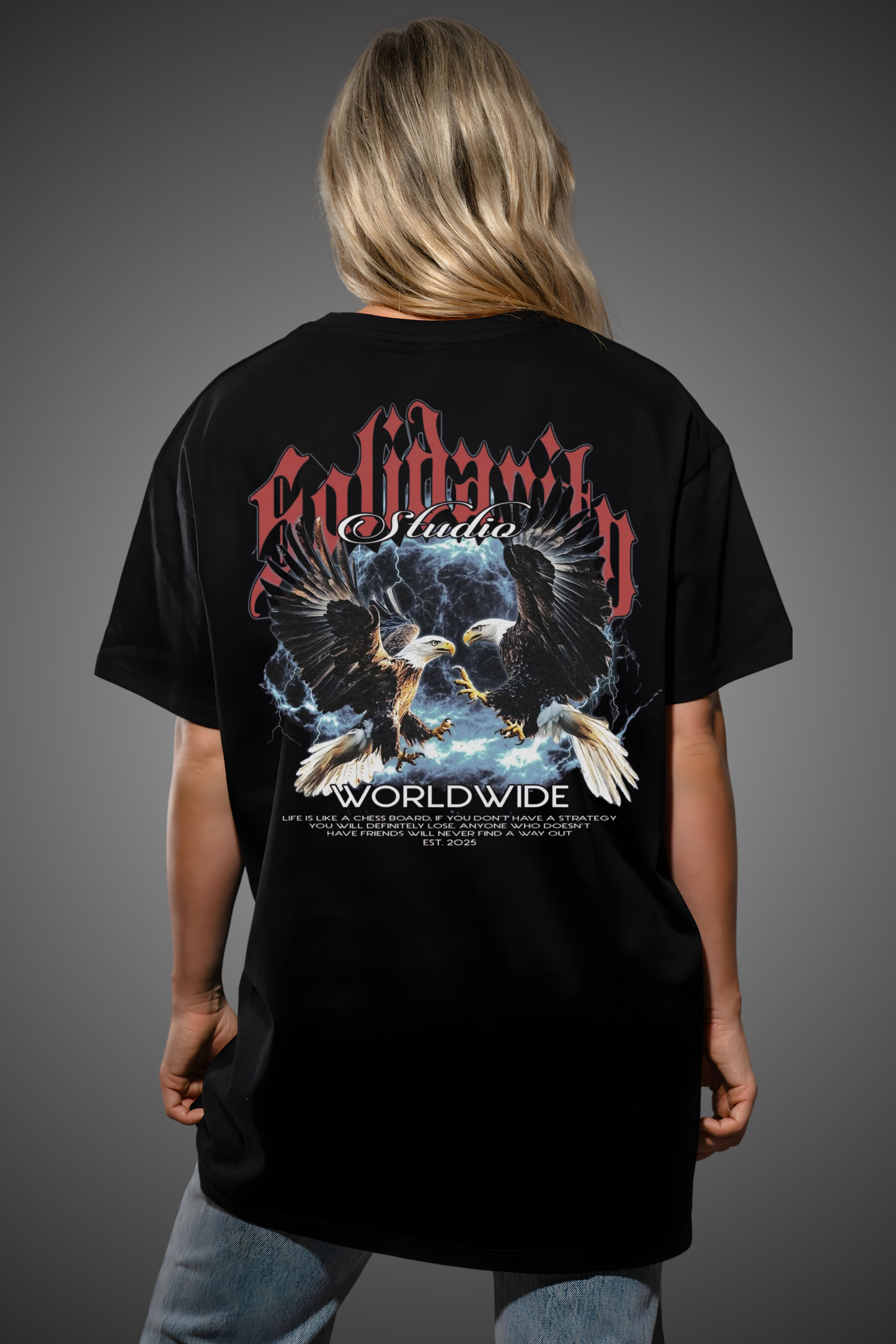 SOLIDARITY EAGLES OVERSIZED TSHIRT