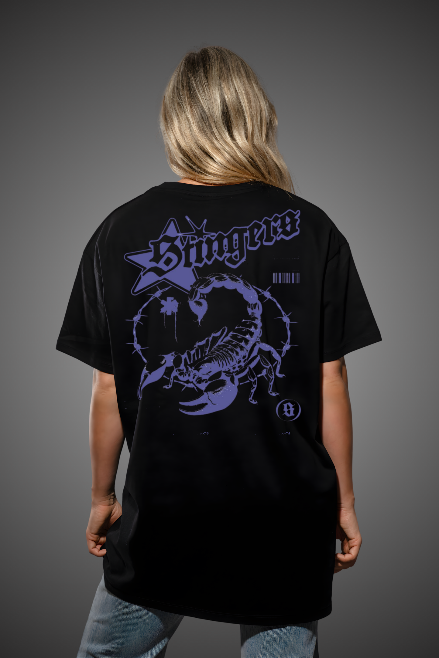 PURPLE SCORPIO OVERSIZED TSHIRT