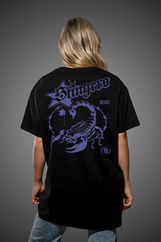 PURPLE SCORPIO OVERSIZED TSHIRT