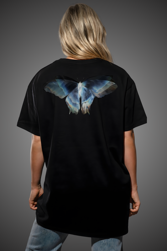 BLUE BUTTERFLY OVERSIZED TSHIRT