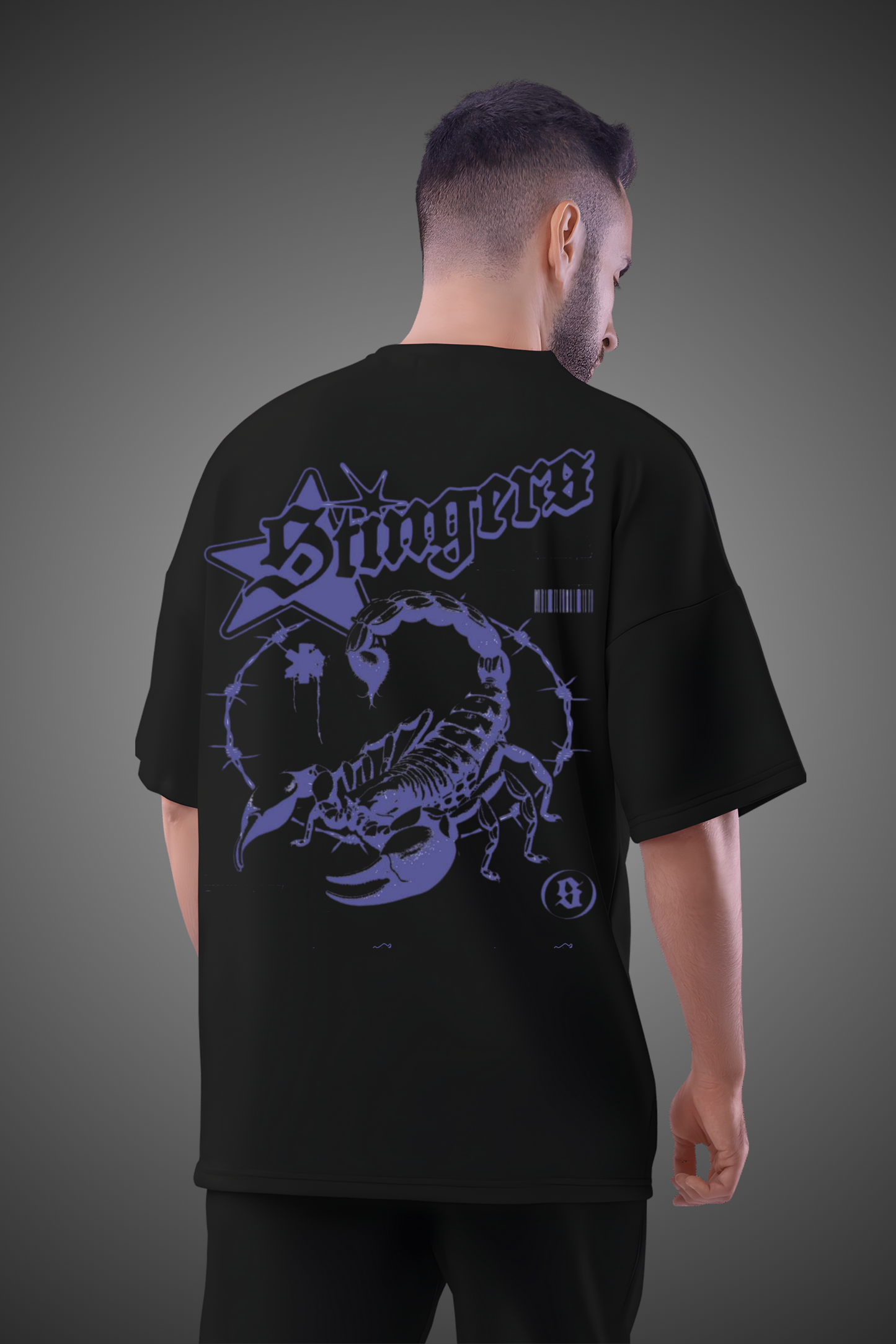 PURPLE SCORPIO OVERSIZED TSHIRT