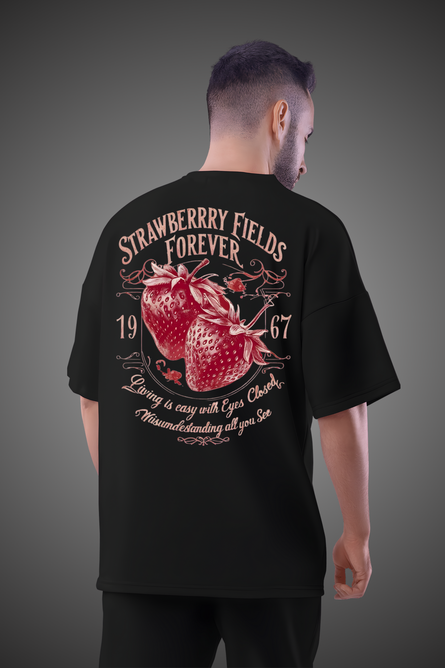 STRAWBERRY FOREVER OVERSIZED TSHIRT