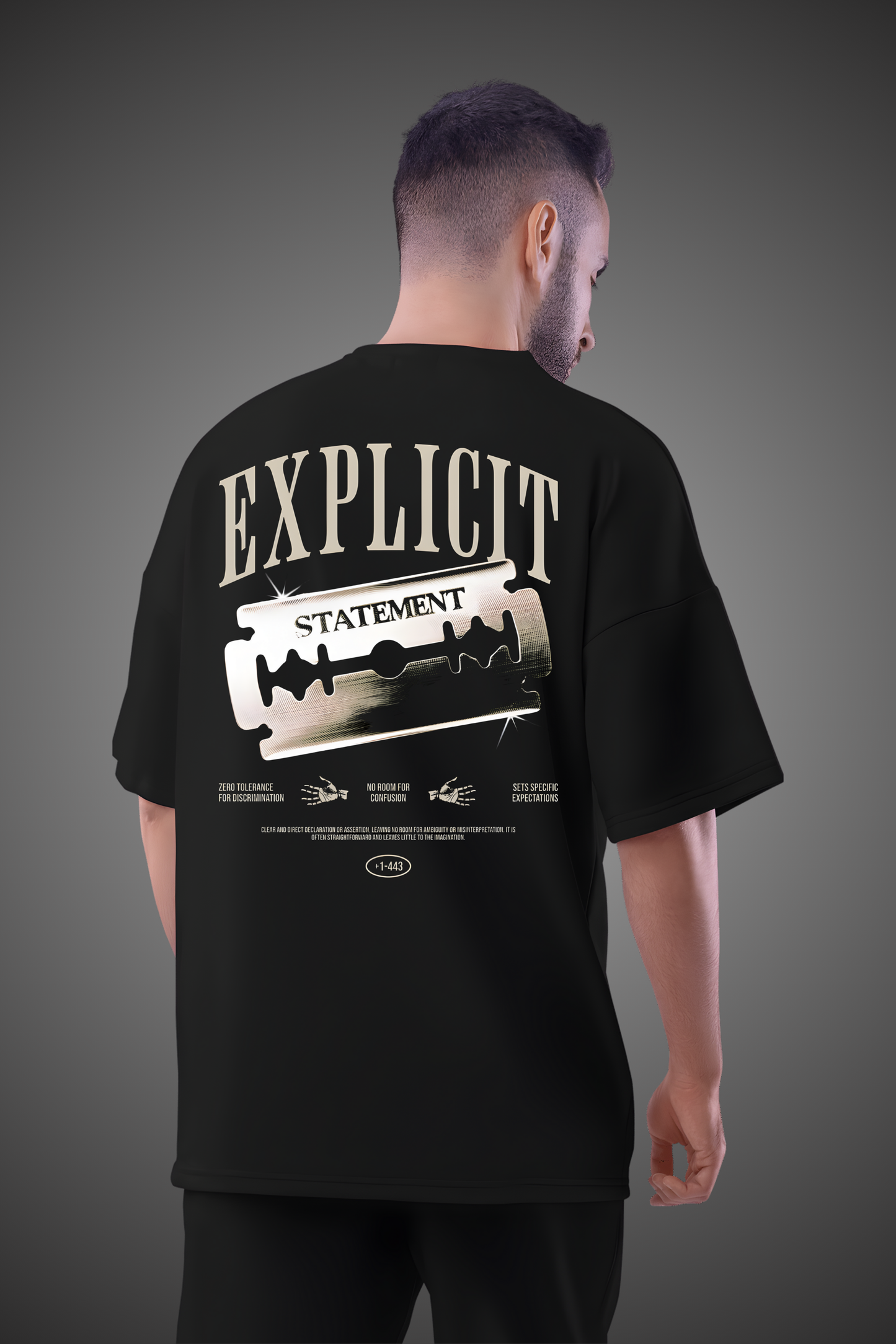 EXPLICIT STATEMENT OVERSIZED TSHIRT