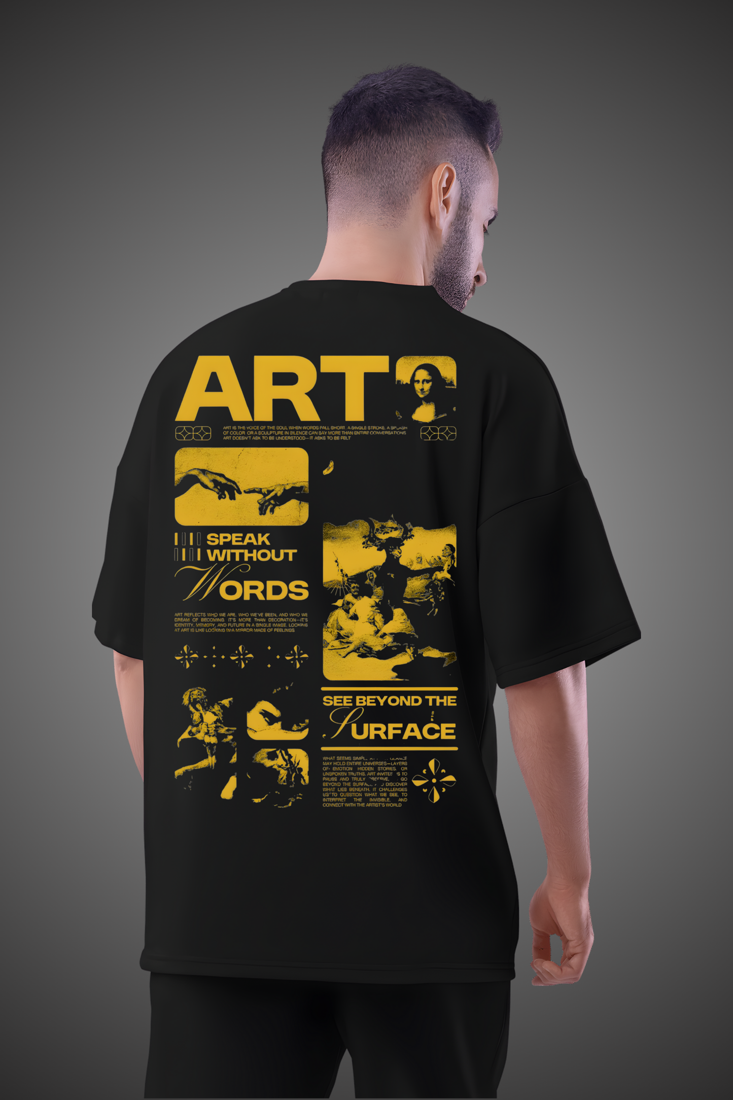 ART SURFACE OVERSIZED TSHIRT